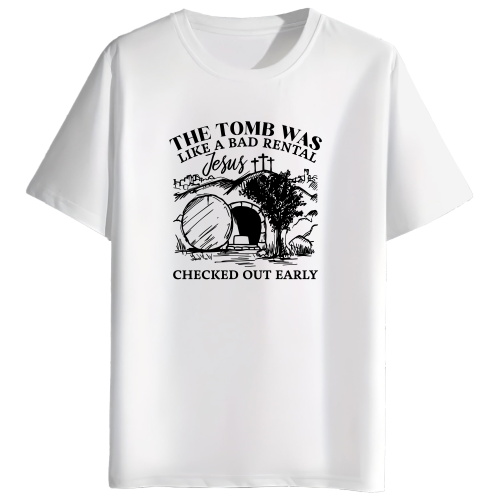 Checked Out Early - Round Neck T Shirt